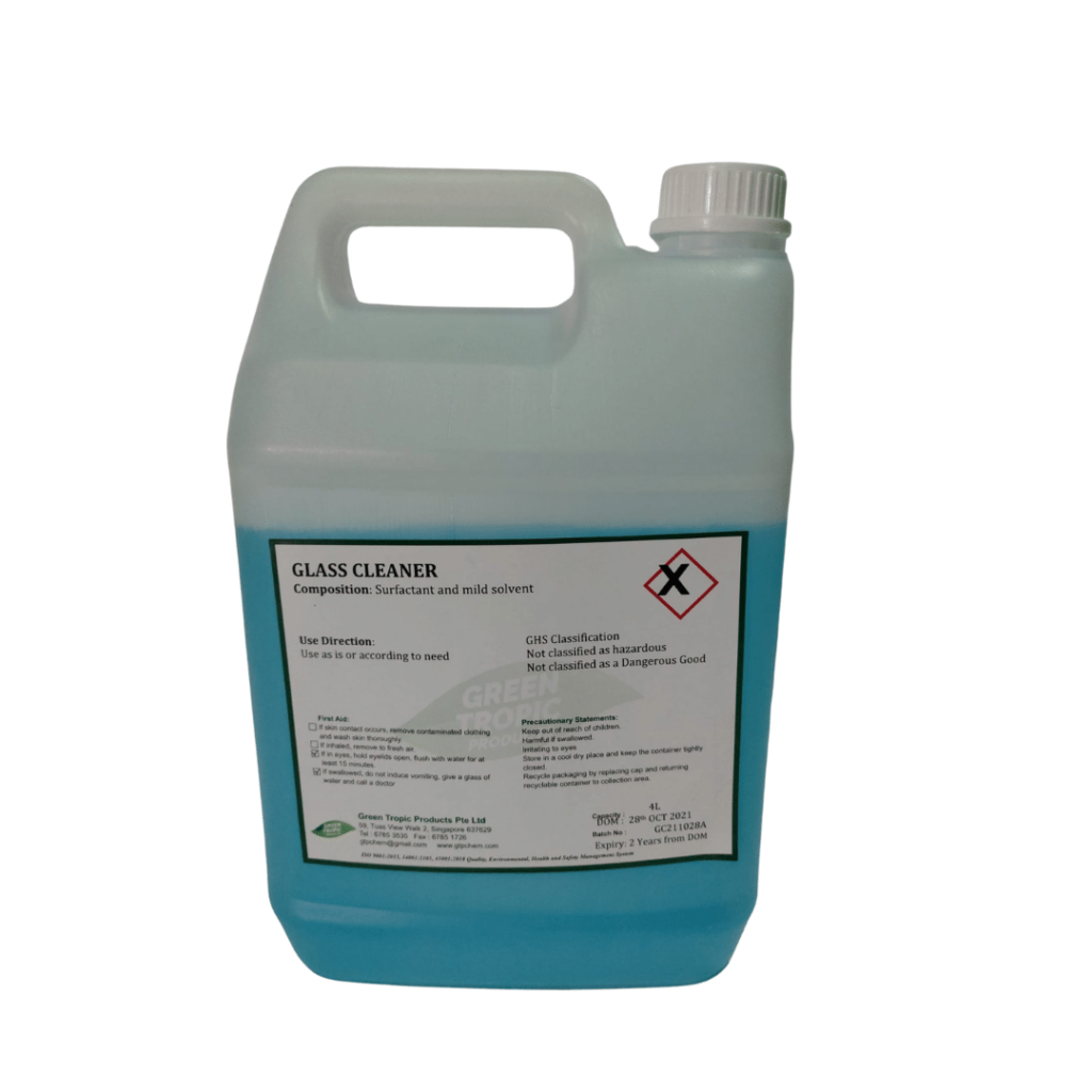 Glass Cleaner 5 Litre - Green Tropic Products Pte Ltd