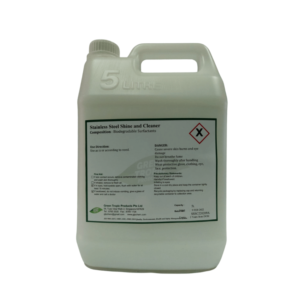 Stainless Steel Shine/Cleaner - Green Tropic Products Pte Ltd